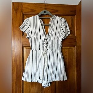 Sunday Stevens Striped Romper